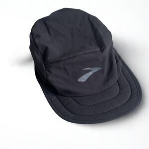 Brooks Lightweight Packable Propel Running Hat Black 5 Panel OSFA NWOT